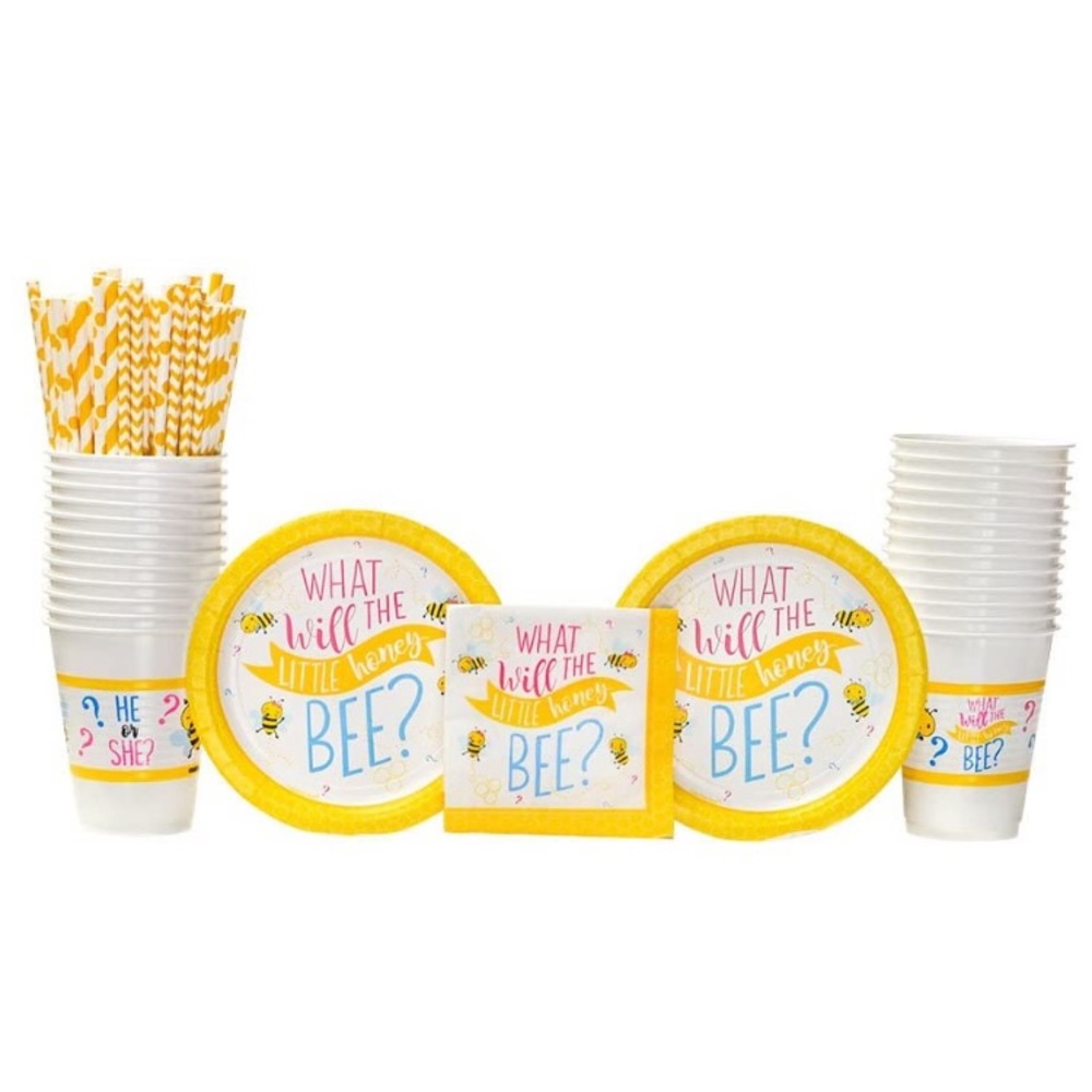 Bee gender reveal party supplies